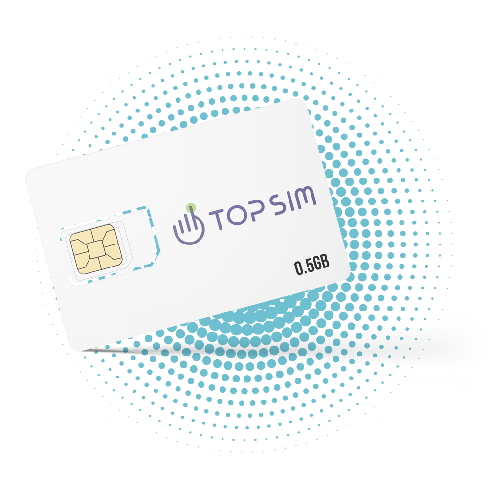 TOP SIM - 可充值预付费数据SIM卡