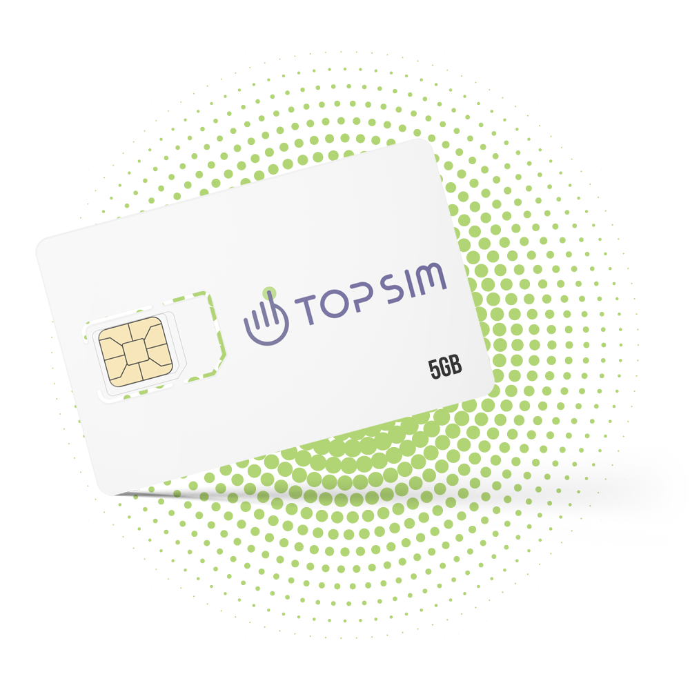 TOP SIM - 可充值预付费数据SIM卡